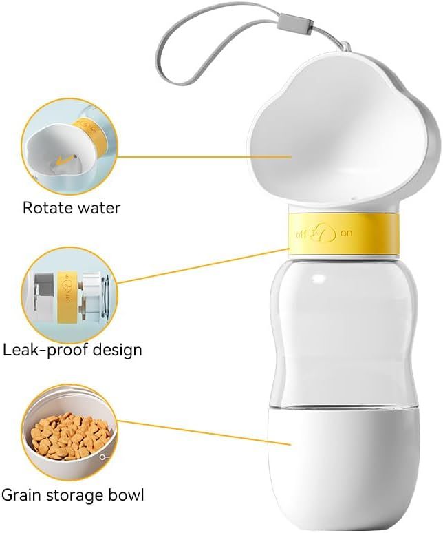 2-in-1 Sip & Snack Travel Water Bottle view 5